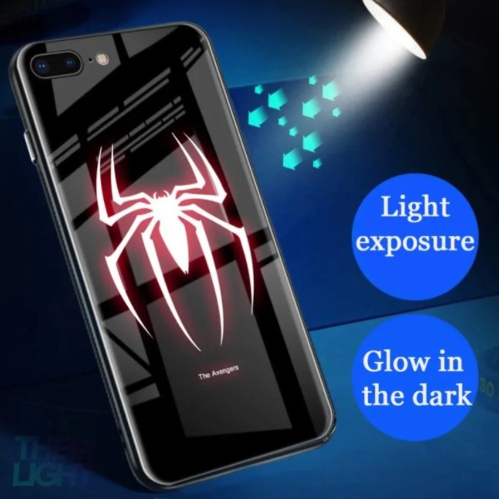 ILLUMINATING SPIDER SYMBOL PHONE CASE FOR SAMSUNG